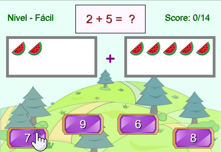 Encuentra la Suma: Juego de Matemáticas Para Niños