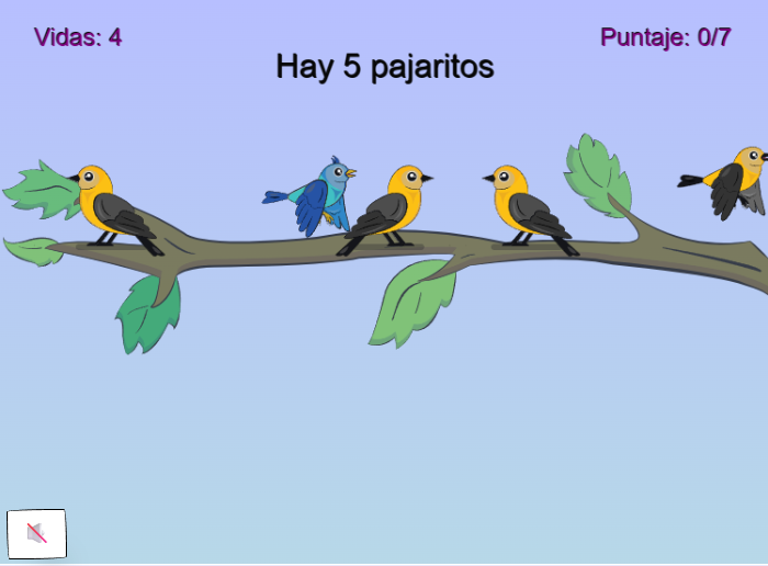 Pajaritos Volando - Juego de Restar Para Niños