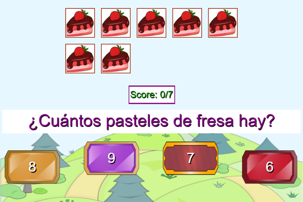Juego de contar del 1 al 10