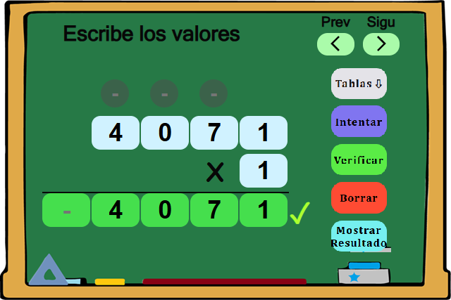 Practica multiplicación básica