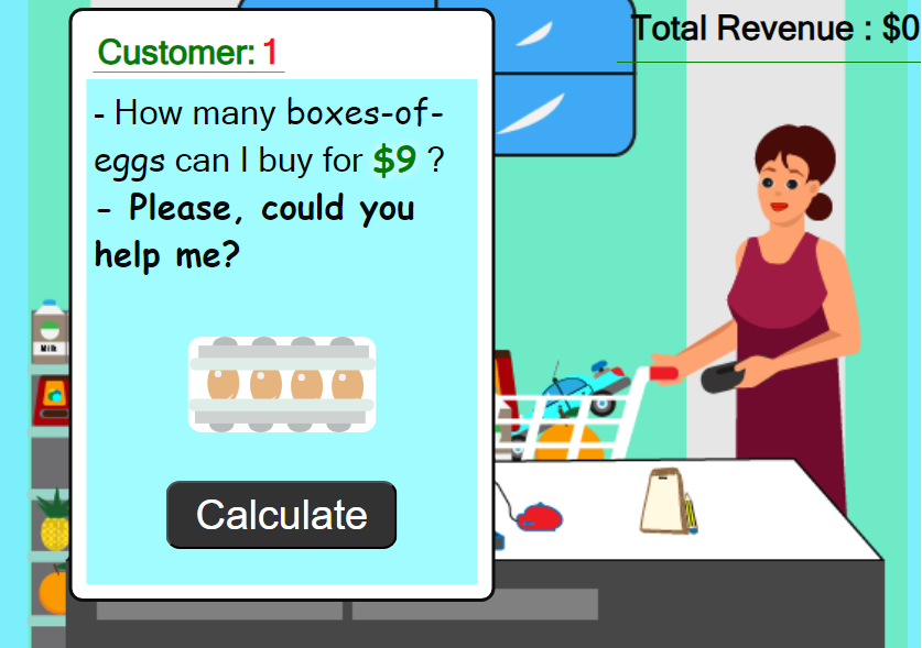 Juego de matemáticas: Mi Pequeña Tienda